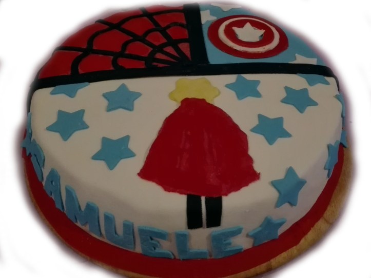 torta spider capitan america supersamu